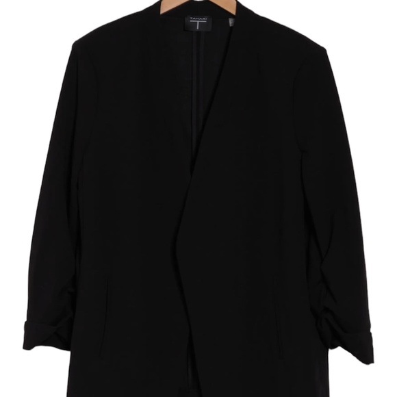T Tahari - Collarless Open Front Blazer - XL - Picture 3 of 6